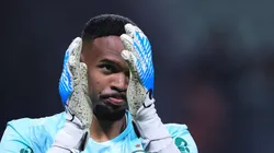 SP - SAO PAULO - 25/08/2025 - BRASILEIRO A 2025, PALMEIRAS X SPORT - Carlos Miguel goleiro do Palmeiras durante aquecimento antes da partida contra o Sport no estadio Arena Allianz Parque pelo campeonato Brasileiro A 2025.