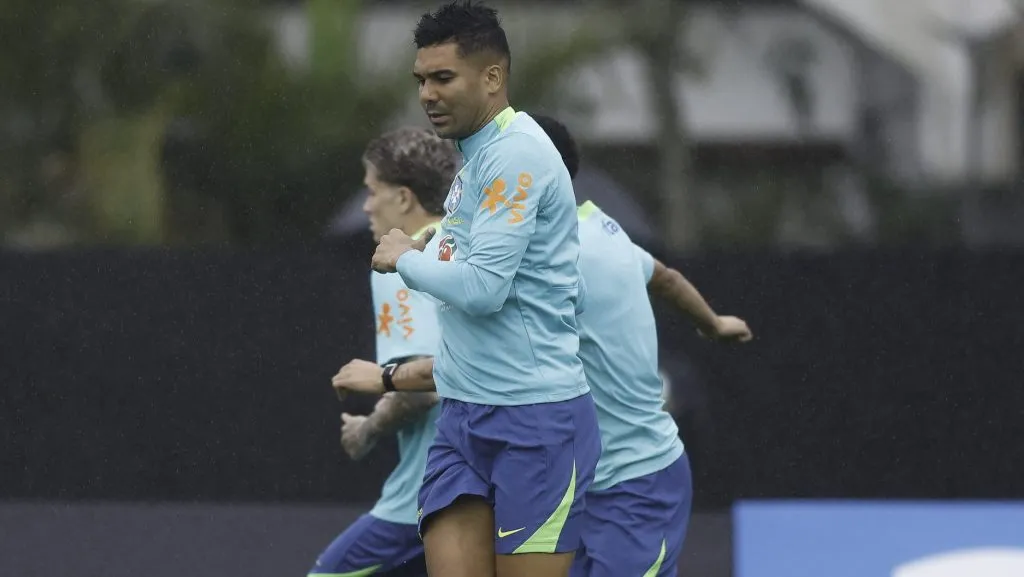 Casemiro durante treinamento. Foto: Rafael Ribeiro/CBF