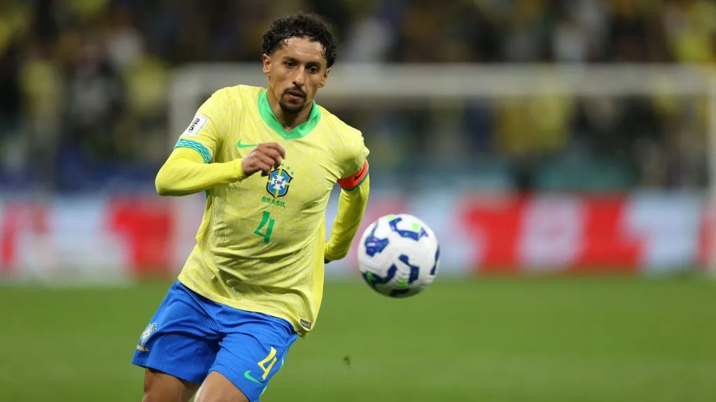 Marquinhos, zagueiro do Brasil. Foto: Marlon Costa/AGIF.