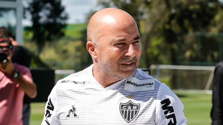 Sampaoli no Galo. Fotos: Bruno Cantini / Atlético