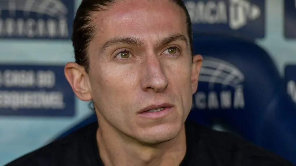 Filipe Luís durante partida. . Foto: Thiago Ribeiro/AGIF