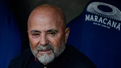 Jorge Sampaoli durante jogo da Libertadores pelo Flamengo.