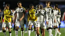 Jogadores do Atlético durante a partida contra o São Paulo no estádio Morumbis em São Paulo (SP), pelo campeonato Brasileiro A 2025. Foto: Marlon Costa/AGIF