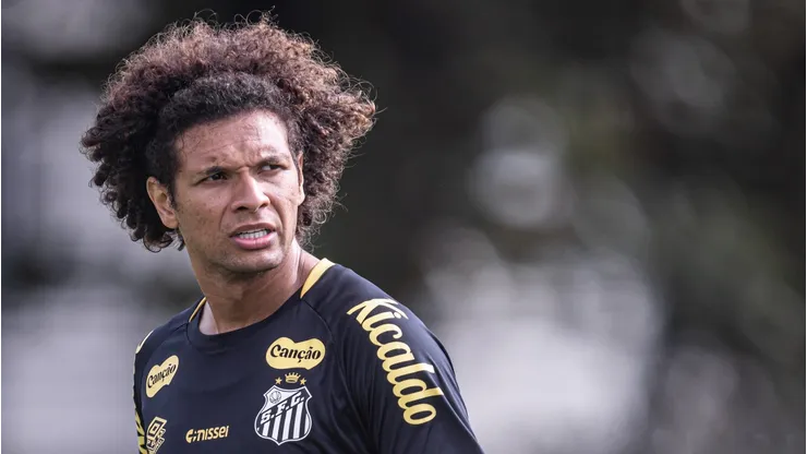 Willian Arão em treino do Peixe - Foto: Raul Baretta/ Santos FC.
