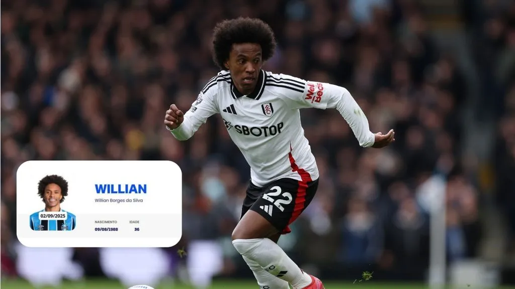Willian, novo atacante do Grêmio atuando pelo Fulham (Foto: Alex Davidson/Getty Images)