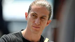 Filipe Luís antes de partida entre Flamengo e Chelsea, nos Estados Unidos, pelo Mundial de Clubes. Foto: David Ramos