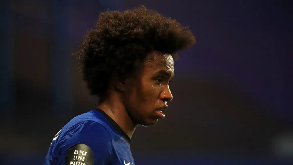 Willian com a camisa do Chelsea. (Foto: Adam Davy/Pool via Getty Images)