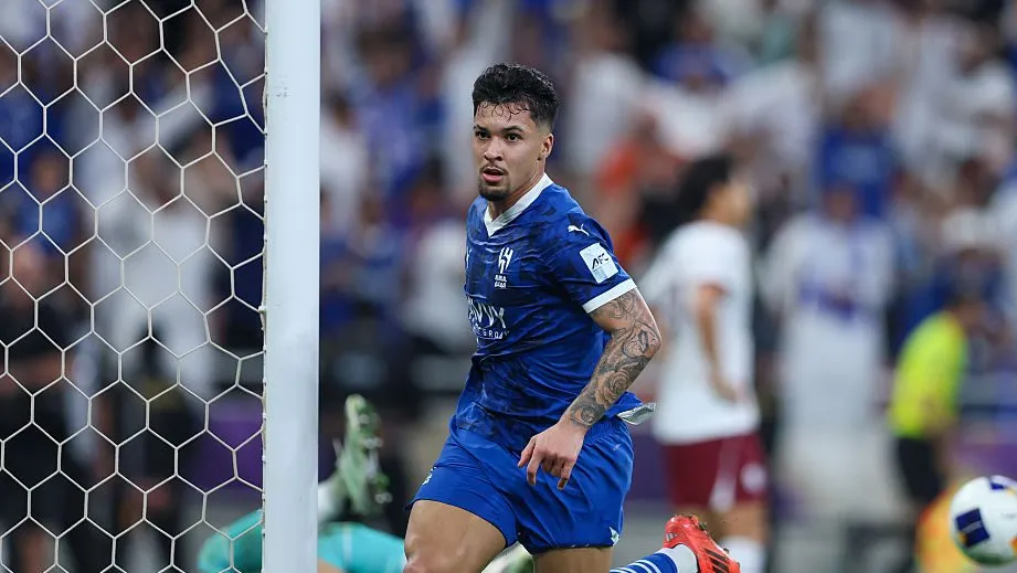 Marcos Leonardo pelo Al-Hilal. Foto: Yasser Bakhsh/Getty Images