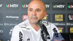 Sampaoli durante apresentação em 2020. Foto: Bruno Cantini/Agência Galo/Atlético