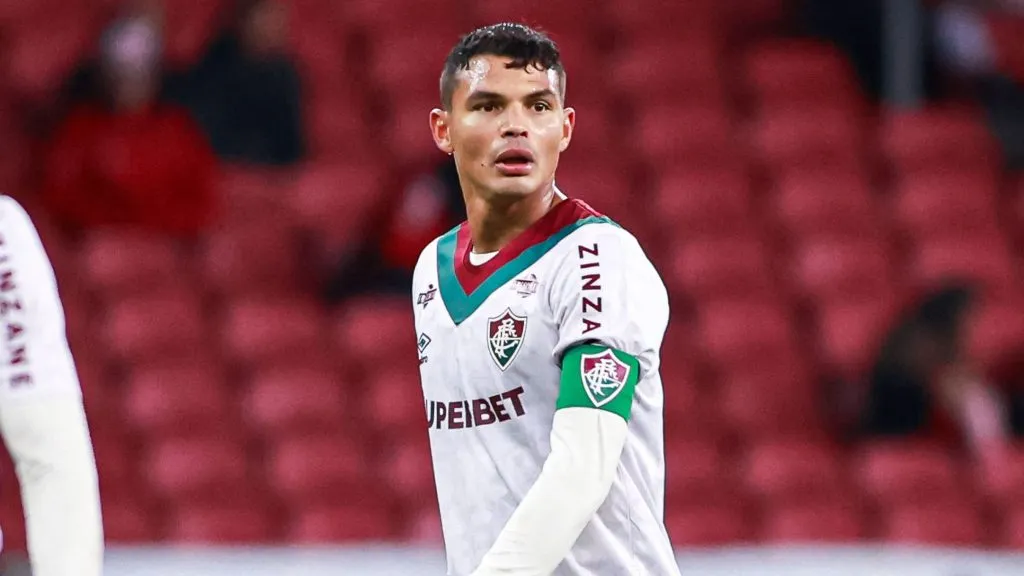 Thiago Silva pelo Fluminense. Foto: Maxi Franzoi/AGIF