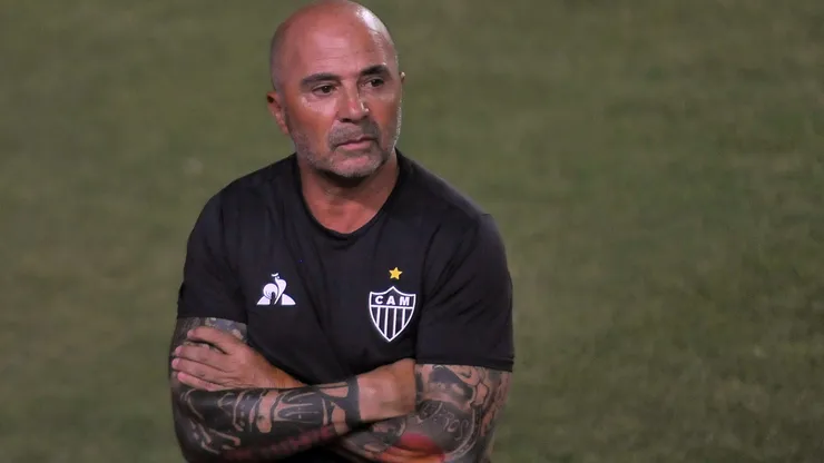 Sampaoli no Atlético-MG durante partida contra o Bahia, pelo Campeonato Brasileiro 2020 - Foto: Jhony Pinho/AGIF