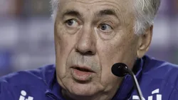 Ancelotti durante entrevista na Granja Comary. Foto: Rafael Ribeiro/CBF