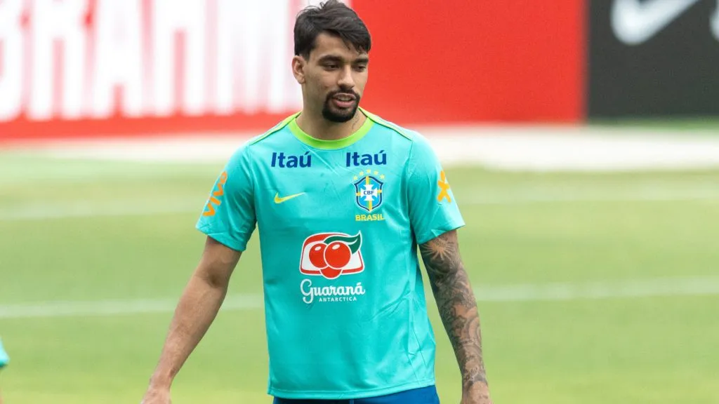 Paquetá durante treinamento na Seleção Brasileira em novembro de 2024 – Foto: Fernando Torres/AGIF