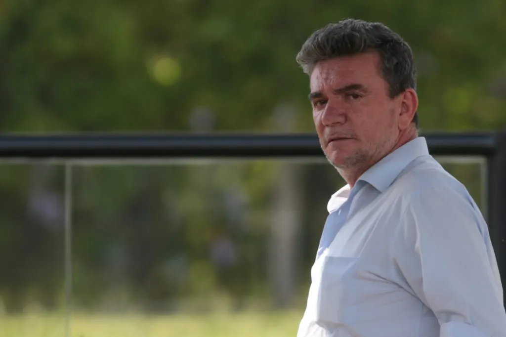 Andres Sanchez, ex-presidente do Corinthians, durante treino do time no CT Joaquim Grava. Foto: Marcello Zambrana/AGIF