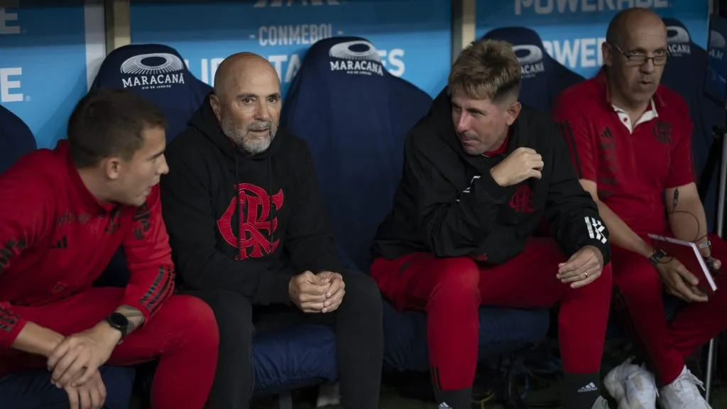 Comissão de Sampaoli. Foto: Jorge Rodrigues/AGIF