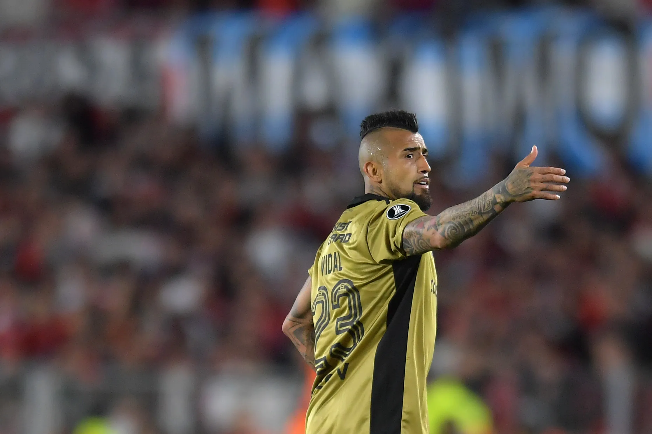Arturo Vidal, do Colo-Colo. Foto: Marcelo Endelli/Getty Images