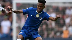 Estêvão, atacante do Chelsea em partida pelo campeonato inglês