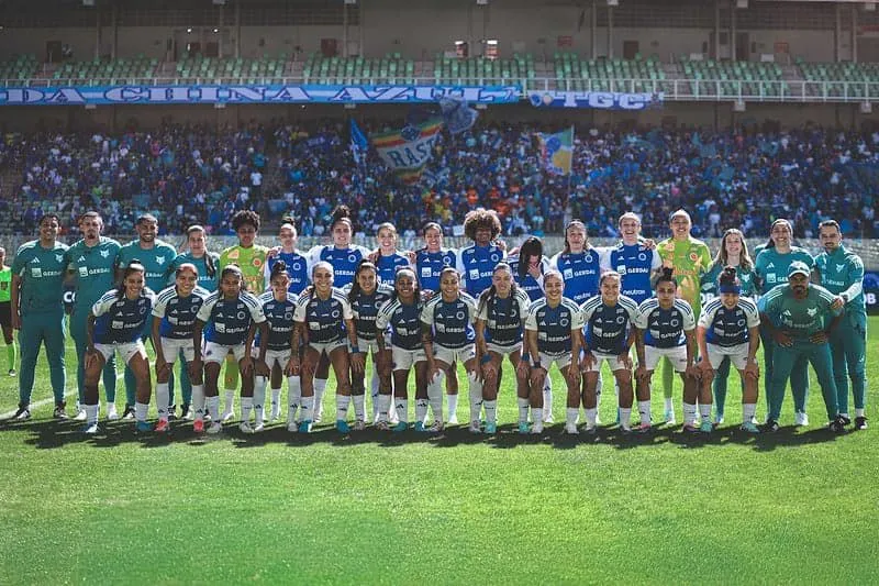 Equipe do Cruzeiro na semifinal. Foto: Gustavo Martins/Cruzeiro