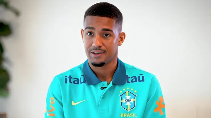 Samuel Lino, em entrevista para a CBF TV (Reprodução/YouTube)