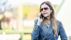 Leila Pereira promete conversa com Abel Ferreira no Palmeiras Foto: Marco Miatelo/AGIF