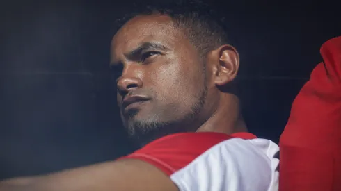 Goleiro Bruno antes de partida entre Boa Esporte e Uberaba, pelo Campeonato Mineiro de 2017.
