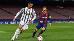 Cristiano Ronaldo e Lionel Messi em embate no ano de 2020. Foto: David Ramos/Getty Images