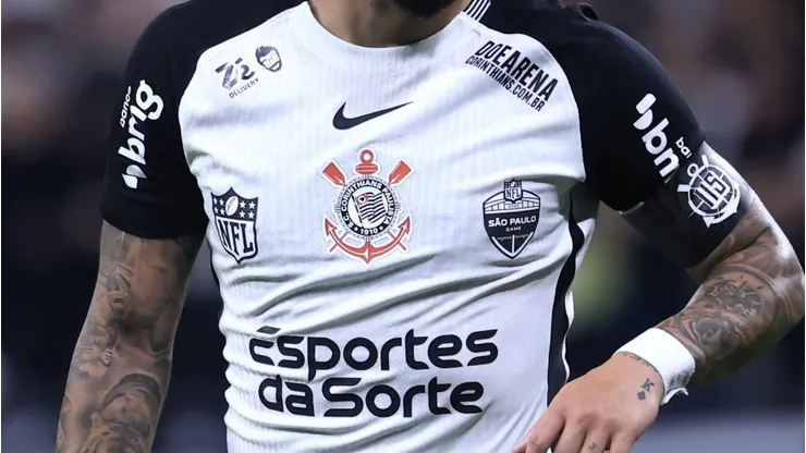 SP - SAO PAULO - 31/08/2025 - BRASILEIRO A 2025, CORINTHIANS X PALMEIRAS - Maycon jogador do Corinthians durante partida contra o Palmeiras no estadio Arena Corinthians pelo campeonato Brasileiro A 2025. Foto: Marcello Zambrana/AGIF