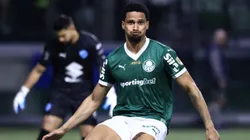 SP - SAO PAULO - 15/05/2025 - COPA LIBERTADORES 2025, PALMEIRAS X BOLIVAR - Murilo jogador do Palmeiras comemora seu gol durante partida contra o Bolivar no estadio Arena Allianz Parque pelo campeonato Copa Libertadores 2025. Foto: Marcello Zambrana/AGIF
