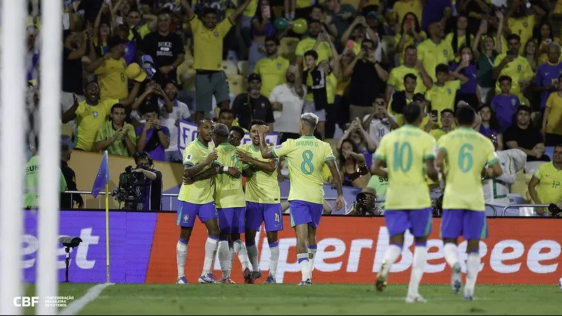 Seleção Brasileira nas Eliminatórias. Foto: @rafaelribeirorio I CBF