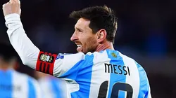 Messi pela Argentina. Foto: Marcelo Endelli/Getty Images