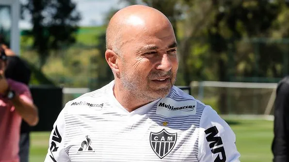 Sampaoli no Galo. Fotos: Bruno Cantini / Atlético