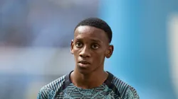 Gabriel Mec durante jogo do Campeonato Gaúcho.