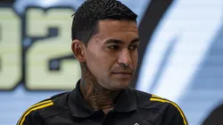 Dudu durante sua apresentação pelo Galo. Foto: Pedro Souza/Atlético