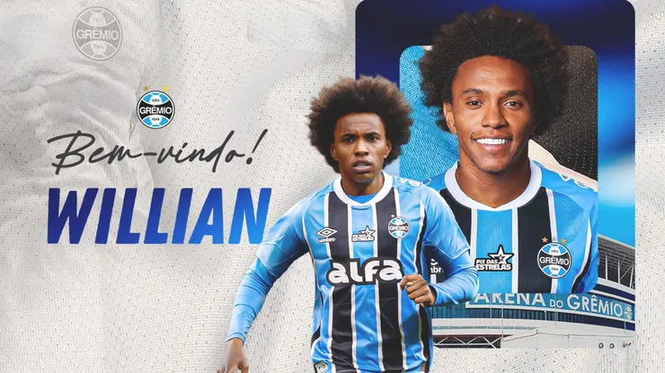 Willian é o novo reforço do Grêmio. Foto: Divulgação/Grêmio