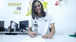 Zagueira Ana Alice renovou com as Sereias por mais uma temporada. Foto: Divulgação/Santos