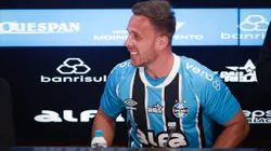 Arthur, jogador do Grêmio, durante coletiva de imprensa realizada no Arena do Gremio. Foto: Maxi Franzoi/AGIF
