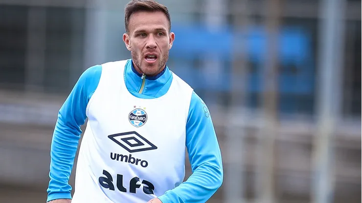 Arthur em período de treinos pelo Grêmio. Foto: Lucas Uebel/Grêmio FBPA