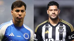 Kaio Jorge e Hulk são os pilares de Cruzeiro e Atlético-MG - Fotos: Gilson Lobo/AGIF e Abner Dourado