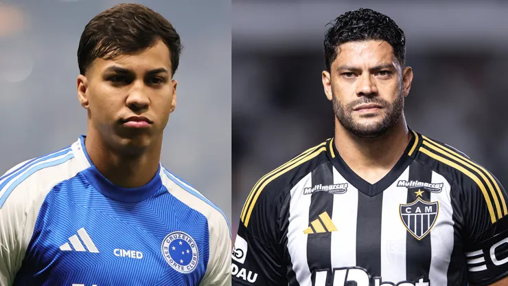 Kaio Jorge e Hulk são os pilares de Cruzeiro e Atlético-MG - Fotos: Gilson Lobo/AGIF e Abner Dourado
