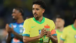 Marquinho completou 100 jogos com a camisa da Seleção Brasileira (Photo by Buda Mendes)