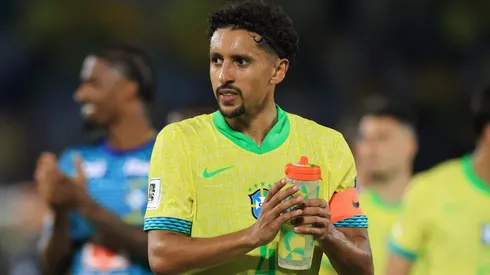 Marquinho completou 100 jogos com a camisa da Seleção Brasileira (Photo by Buda Mendes)