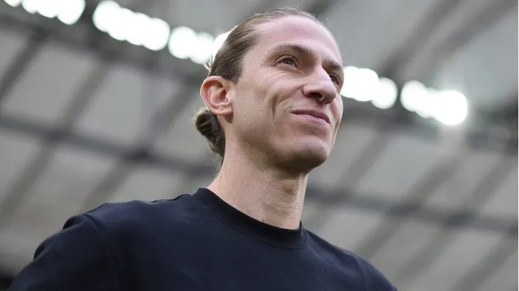 Filipe Luís, técnico do Flamengo em partida pelo campeonato brasileiro