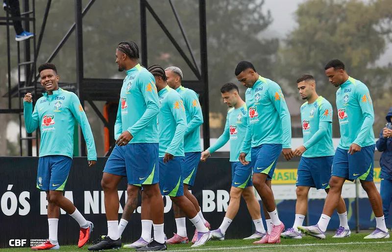 Andreas Pereira já treina com a Seleção. Foto: Rafael Ribeiro/CBF
