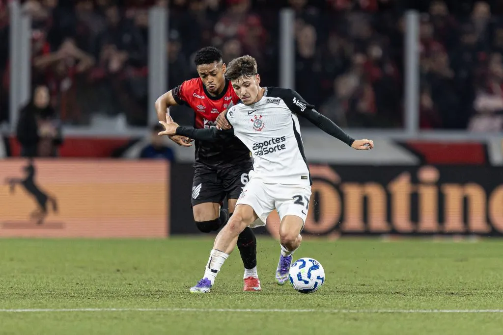 O Corinthians venceu o Athletico-PR por 1 a 0 no primeiro jogo. Foto: Paulo De Tarso/AGIF