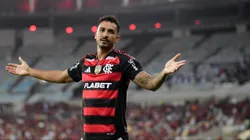 Danilo, jogador do Flamengo, comemora seu gol durante partida contra o Botafogo-PB no estadio Maracana pelo campeonato Copa Do Brasil 2025. Foto: Thiago Ribeiro/AGIF
