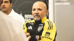 Sampaoli após apresentação no Atlético-MG - Foto: Pedro Souza/Atlético-MG