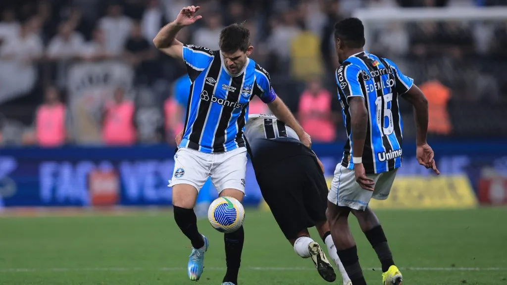 Kannemann jogador do Gremio durante partida contra o Corinthians no estadio Arena Corinthians pelo campeonato Brasileiro A 2024. Foto: Ettore Chiereguini/AGIF