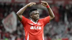 Johan Carbonero jogador do Internacional comemora seu gol durante partida contra o Fluminense no estadio Beira-Rio pelo campeonato Copa Do Brasil 2025. Foto: Lucas Gabriel Cardoso/AGIF