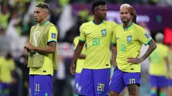 Neymar, Vinicius Júnior e Raphina após jogo da Seleção Brasileira - (Photo by Michael Steele/Getty Images)