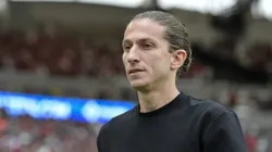 RJ - RIO DE JANEIRO - 31/08/2025 - BRASILEIRO A 2025, FLAMENGO X GREMIO - Filipe Luis tecnico do Flamengo durante partida contra o Gremio no estadio Maracana pelo campeonato Brasileiro A 2025. Foto: Thiago Ribeiro/AGIF